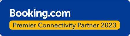 Logo Booking.com Premier Connectivity Partner 2023