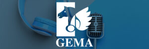 GEMA-Logo auf blauem Grund